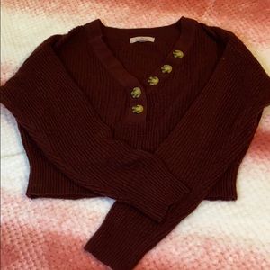 Sweater crop Top